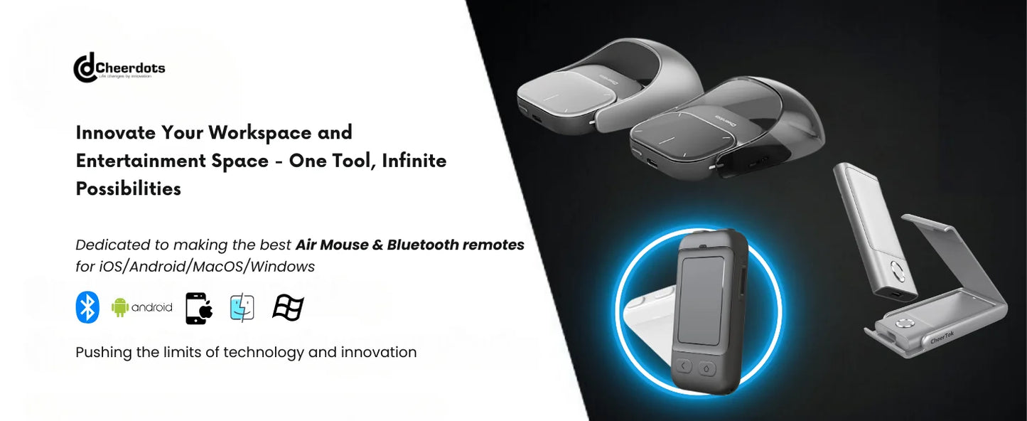 Cheerdots 2 Wireless Touchpad Recording Custom Enabled Mouse All-In-One Pocket Airmouse Presenter Smart Phone Remo